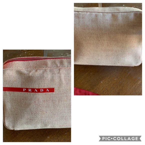🚫🚫SOLD🚫🚫Prada red canvas adjustable strap bag - Picture 2 of 8